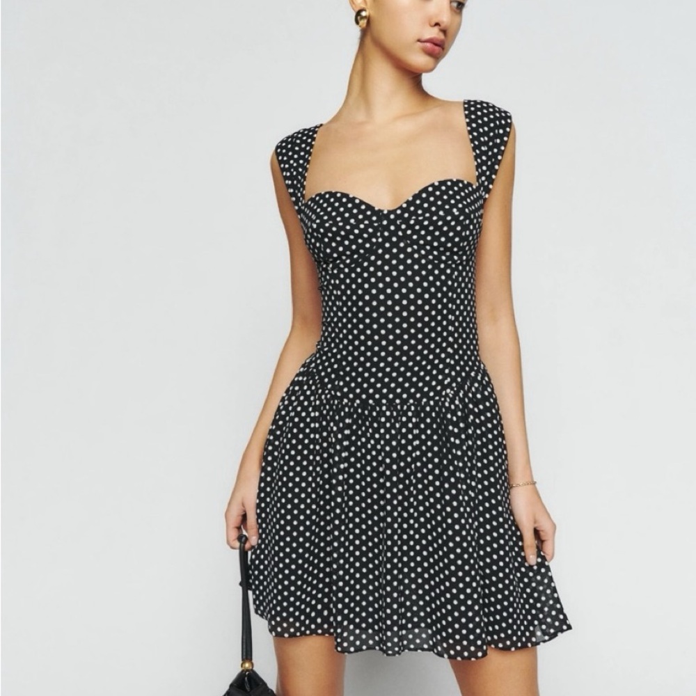 Reformation Taiga polka dot Dress